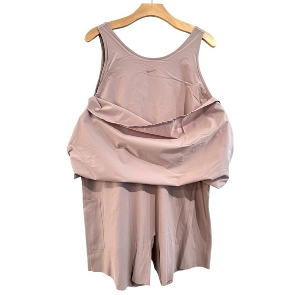 NIKE Dri-Fit Bliss Training Dress Empire Waist Sleeveless Taupe Size XXL NEW - Picture 4 of 13